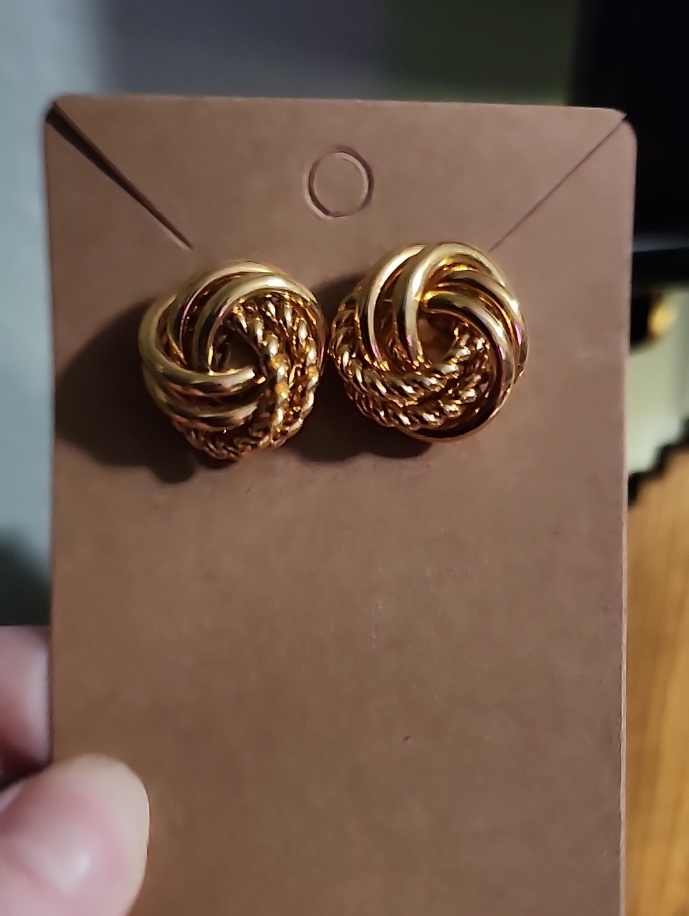 Gold Knot Stud Earrings - Classic Women’s Jewelry